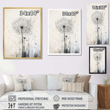 Dandelion Muted Tone I - Floral Canvas Wall Art