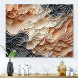 Beige And Orange Custards Collage I - Abstract Canvas Wall Art