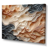 Beige And Orange Custards Collage I - Abstract Canvas Wall Art