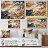 Beige And Orange Custards Collage I - Abstract Canvas Wall Art