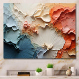 Beige And Orange Custards Collage II - Abstract Canvas Wall Art