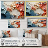 Beige And Orange Custards Collage II - Abstract Canvas Wall Art