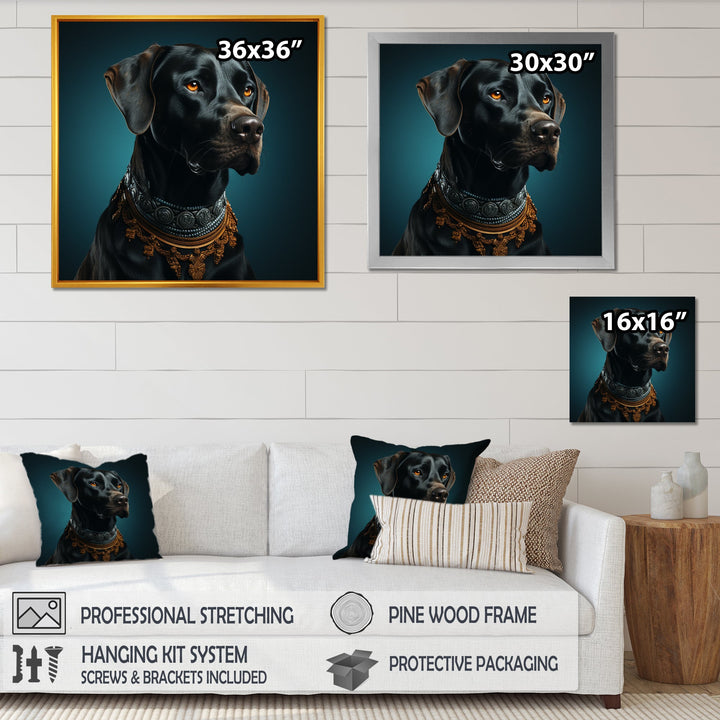 Dog Afghan Elegance - Dog Living Room Wall Art