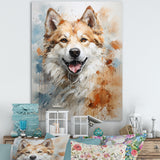 Dog Akita Affection - Dog Canvas Wall Art