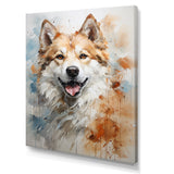 Dog Akita Affection - Dog Canvas Wall Art