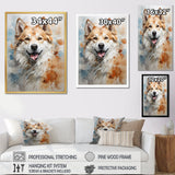 Dog Akita Affection - Dog Canvas Wall Art