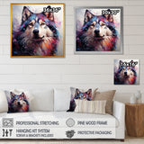 Dog Alaskan Malamute Majesty - Blue Dog Wall Art