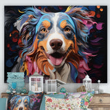 Dog Australian Shepherd Allure - Dog Framed Canvas Art