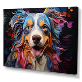 Dog Australian Shepherd Allure - Dog Framed Canvas Art