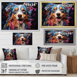 Dog Australian Shepherd Allure - Dog Framed Canvas Art