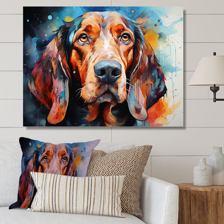 Dog Basset Hound Beauty - Dog Canvas Wall Art