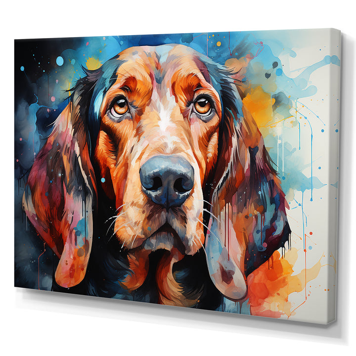 Dog Basset Hound Beauty - Dog Canvas Wall Art