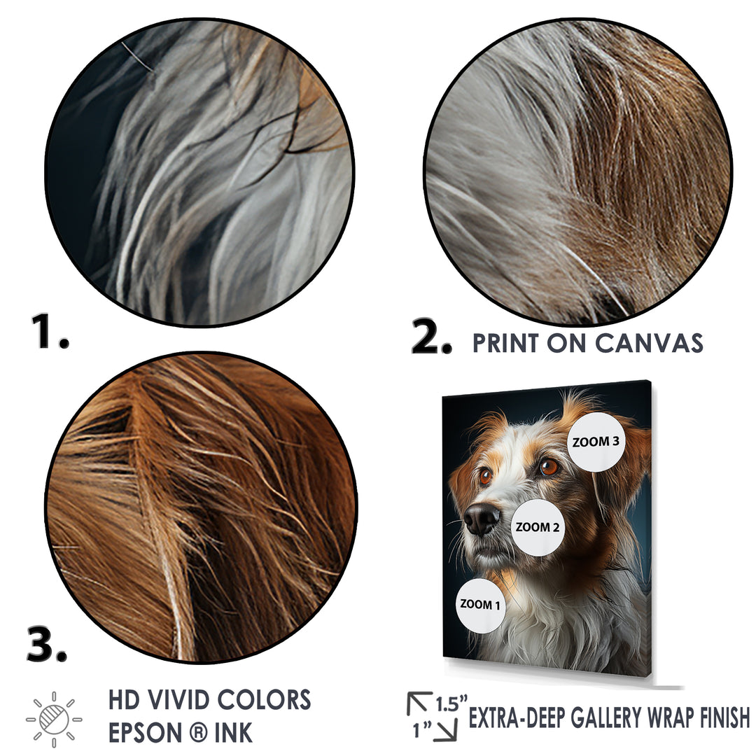 Borzoi Beauty - Dog Canvas Wall Art