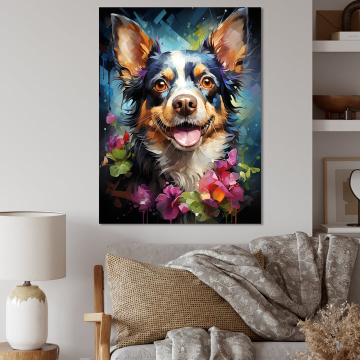 Chihuahua Charisma - Dog Large Canvas Wall Art