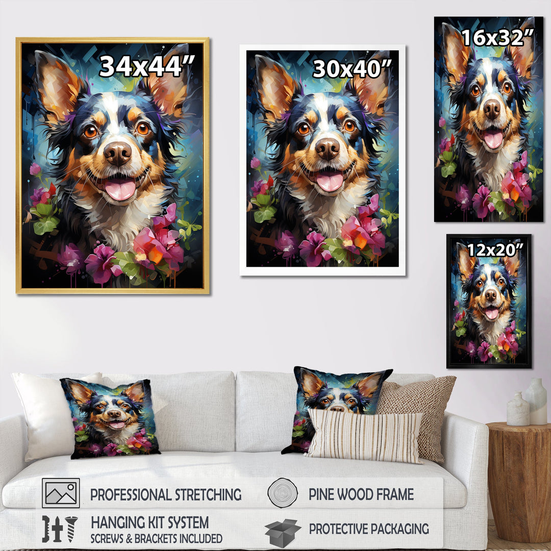 Chihuahua Charisma - Dog Large Canvas Wall Art