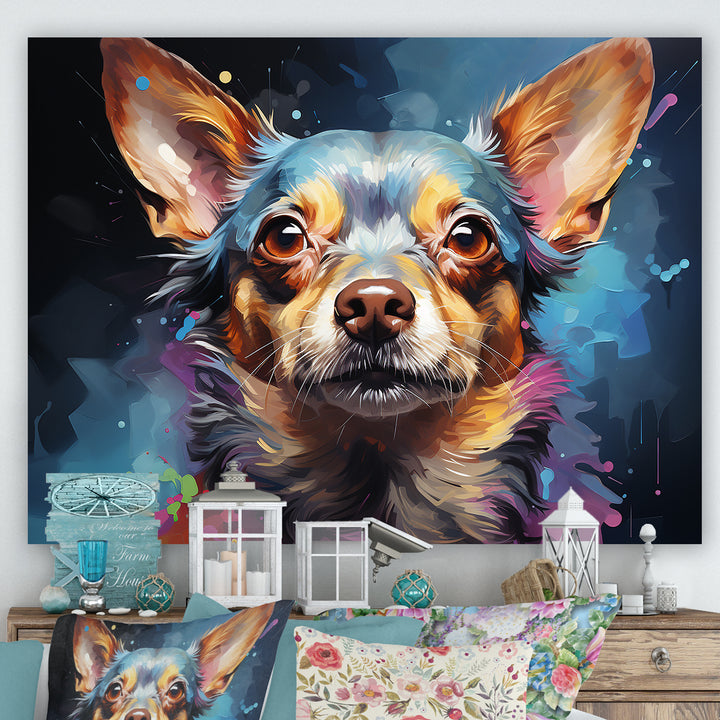 Chihuahua Chic - Dog Living Room Wall Art