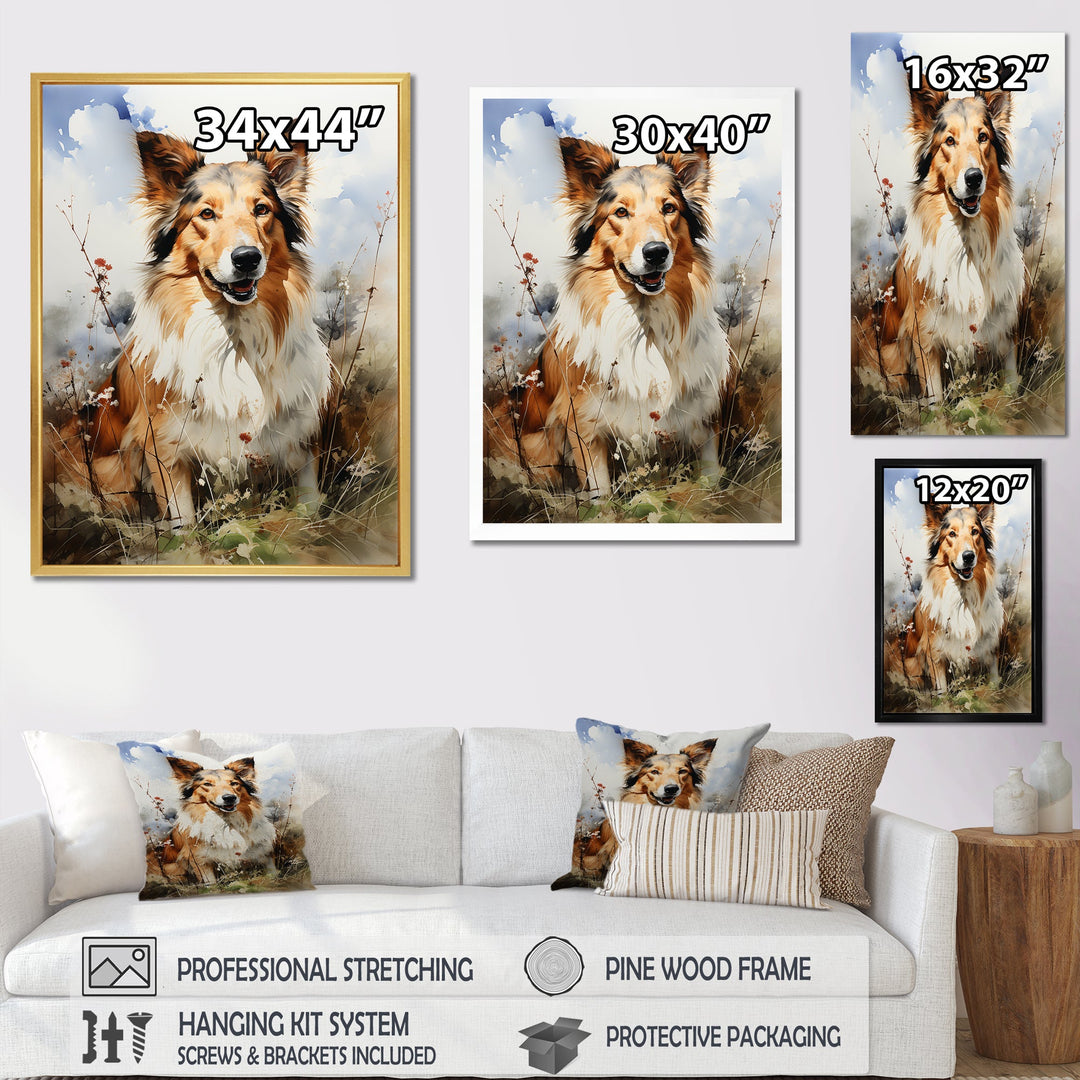 Collie Countryside - Dog Wall Art Prints