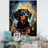 Dachshund Dreamscape - Dog Large Canvas Wall Art
