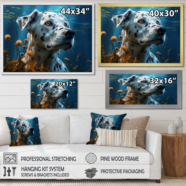 Dalmatian Dream - Dog Canvas Wall Art