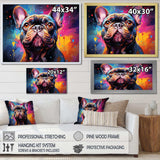 Dog French Bulldog Fiesta IV - Animals Canvas Wall Art