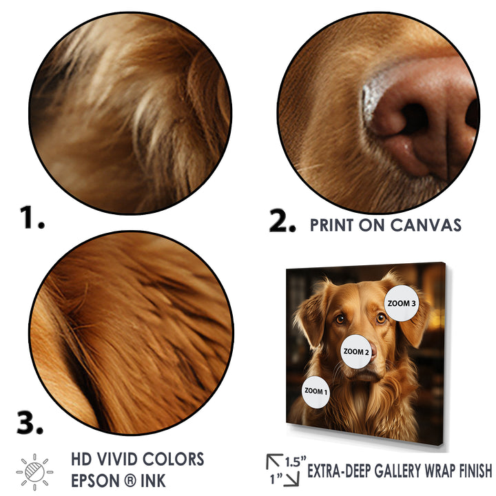 Dog Golden Grace - Brown Dog Wall Art