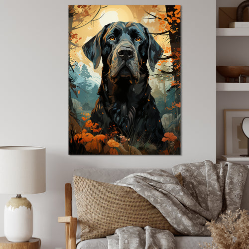 Dog Great Dane Grandeur - Dog Large Canvas Wall Art
