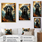 Dog Great Dane Grandeur - Dog Large Canvas Wall Art