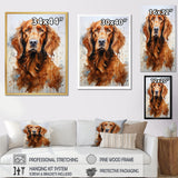 Dog Irish Setter Impressions - Dog Living Room Wall Art