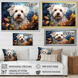 Popart Maltese Magic - Dog Canvas Wall Art