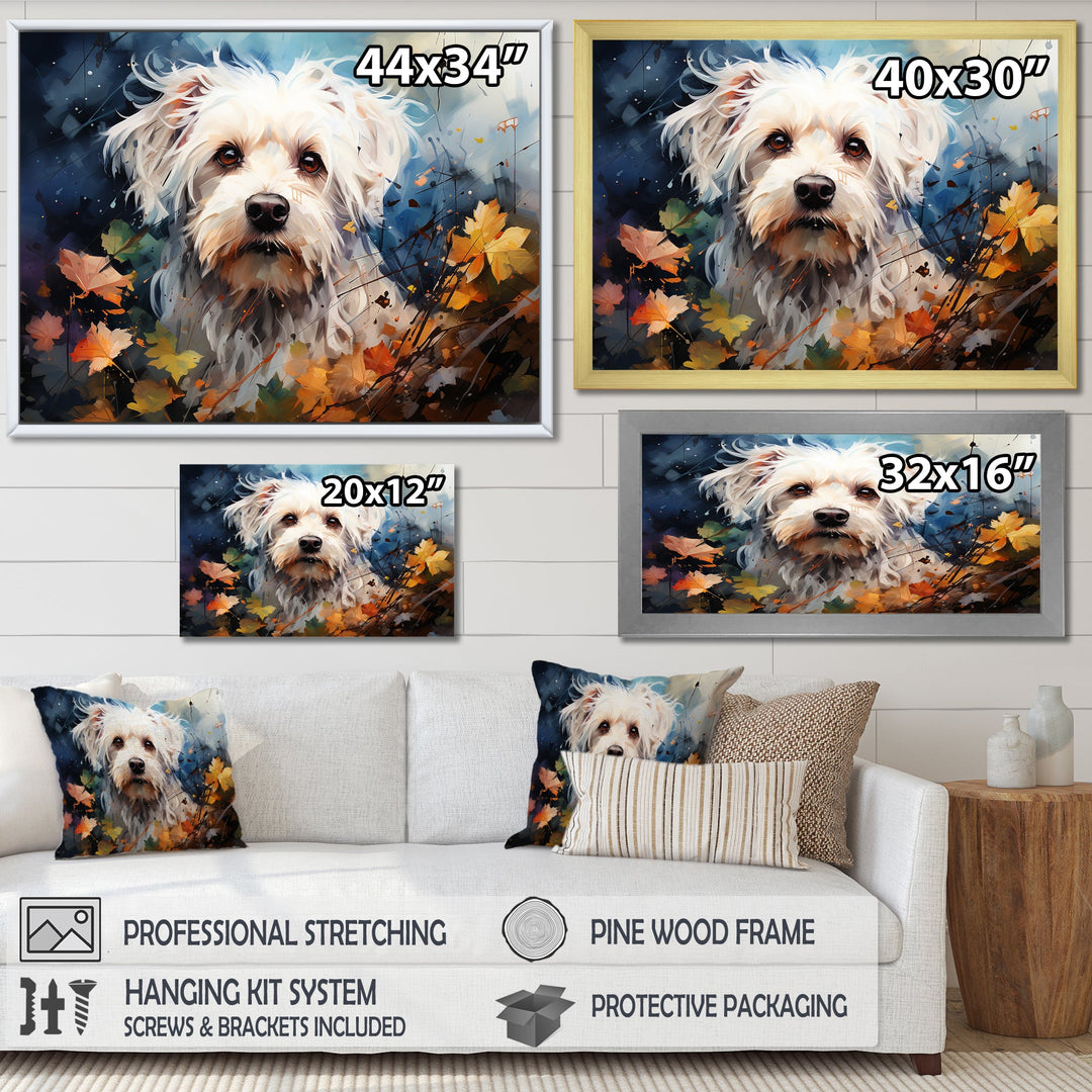 Popart Maltese Magic - Dog Canvas Wall Art