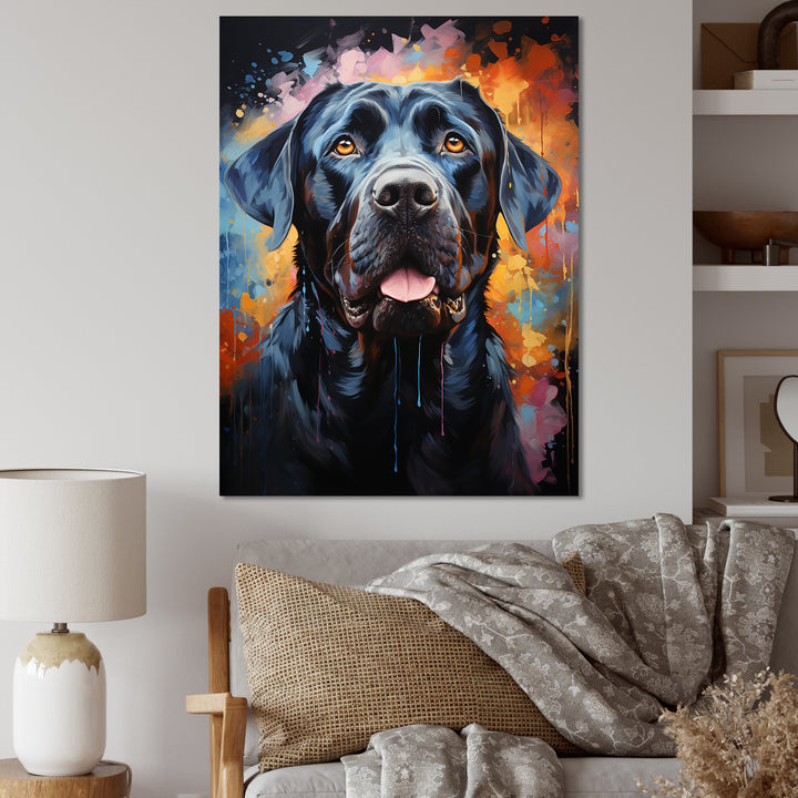 Popart Mastiff Majesty - Blue Dog Wall Art