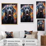 Popart Mastiff Majesty - Blue Dog Wall Art