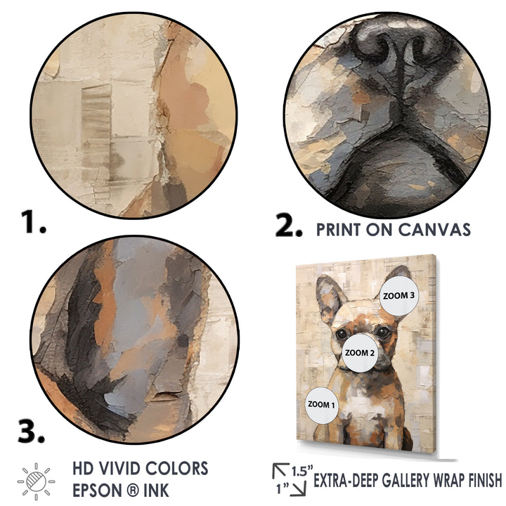 Boston Terrier Playful Portrait - Dog Wall Decor