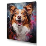 Papillon Prance - Dog Framed Canvas Art