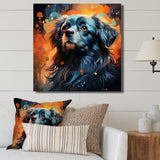 Pekingese Pondering Dog Portrait - Dog Home Decor Art