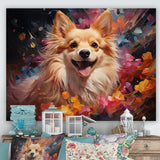 Pomeranian Playfulness - Dog Canvas Wall Art