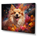 Pomeranian Playfulness - Dog Canvas Wall Art