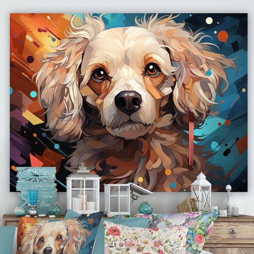 Poodle Pizzazz - Beige Dog Wall Art