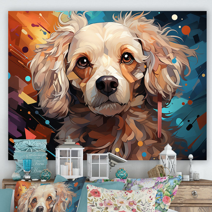 Poodle Pizzazz - Beige Dog Wall Art