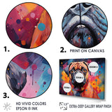 Popart Pug Parade - Beige Dog Wall Art