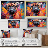 Popart Pug Parade - Beige Dog Wall Art