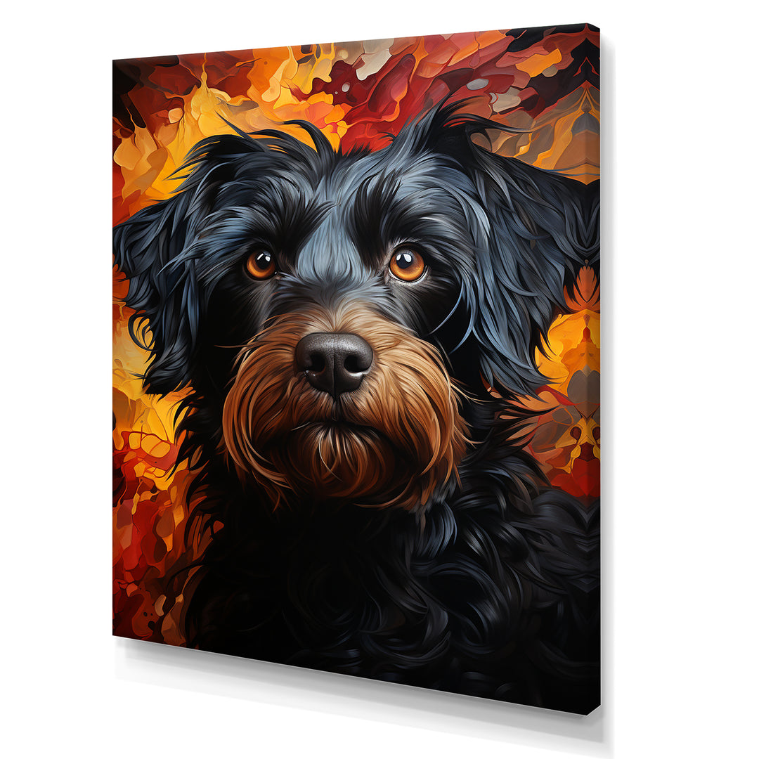 Puli Poetry Parade - Dog Large Canvas Wall Art