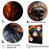 Puli Poetry Parade - Dog Large Canvas Wall Art