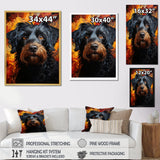 Puli Poetry Parade - Dog Large Canvas Wall Art