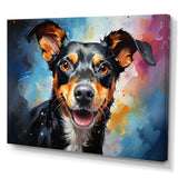 Popart Rat Terrier Rascal - Dog Living Room Wall Art