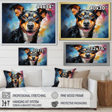 Popart Rat Terrier Rascal - Dog Living Room Wall Art
