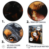 Rottweiler Resilience - Dog Canvas Wall Art
