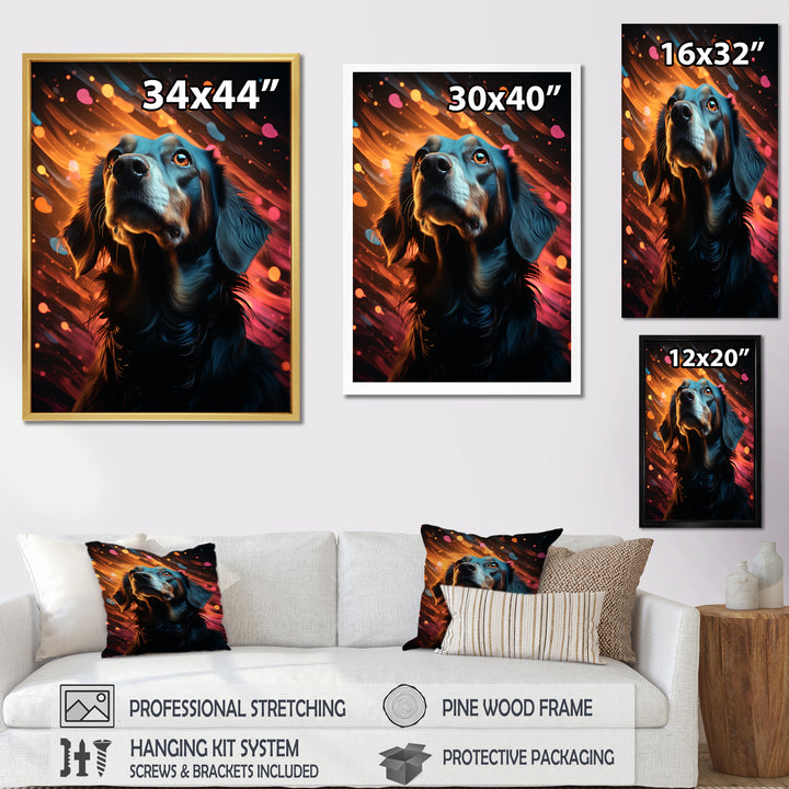 Popart Saluki Portrait - Dog Wall Art Prints