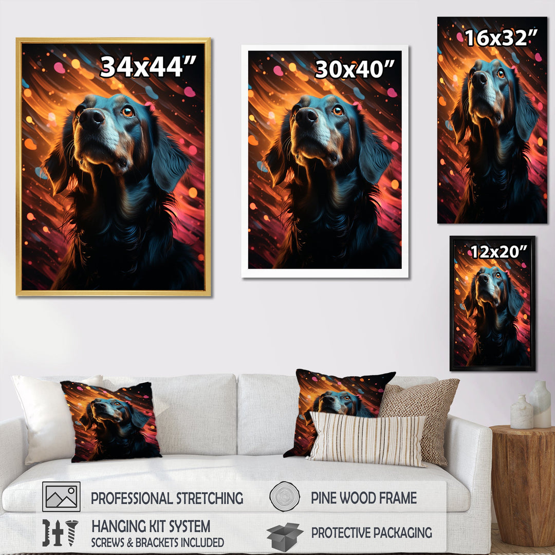 Popart Saluki Portrait - Dog Wall Art Prints