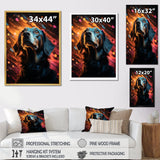 Popart Saluki Portrait - Dog Wall Art Prints